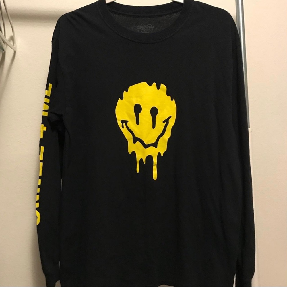 yours truly fake smiles long sleeve tee